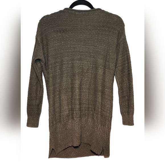 Anthropologie Pilcro Dark Olive Green Cowl Neck Pull Over Knit Sweater Size XS - Picture 4 of 6